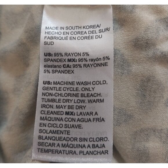 Chicos XL Leopard Print Long Sleeve Top Country Granny Core Y2K - Picture 7 of 7